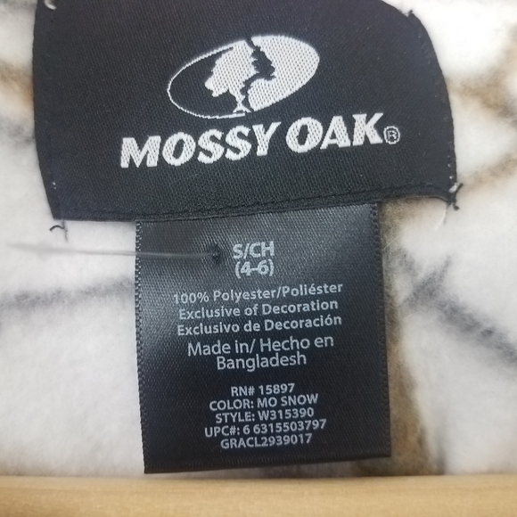 Mossy Oak‎ Size S Camouflauge Pink Trim Womens S Fleece 1/4 Zip Fleece Pullover - Picture 9 of 9